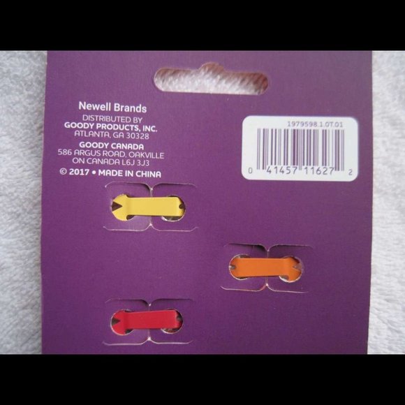 8 Goody Girls 2 1/4" Bright Matte Snap Hair Clips - Picture 5 of 5